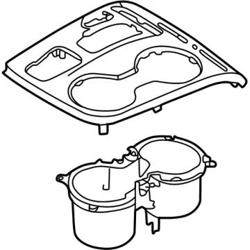 Hyundai 84650-CW100-UAY Cover Assembly-Console UPR