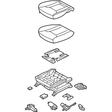 Hyundai 88104-3V135-XBC Cushion Assembly-Front Seat,Driver
