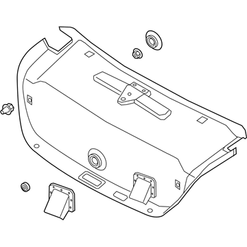 Hyundai 81750-D2010-4X Trim Assembly-Trunk Lid