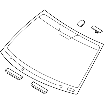 Hyundai Sonata Hybrid Windshield - 86110-3S090