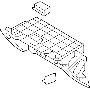 Hyundai 84540-C2020-TGG Cover Assembly-Glove Box Upper