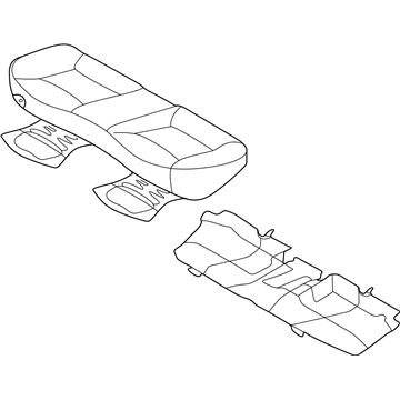 Hyundai 89100-3Y630-MSG Cushion Assembly-Rear Seat