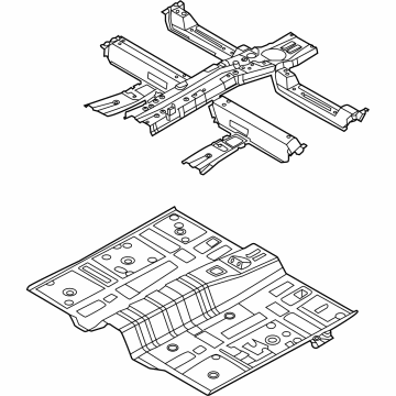 Hyundai 65100-S2860 Panel Assembly-Floor,Ctr