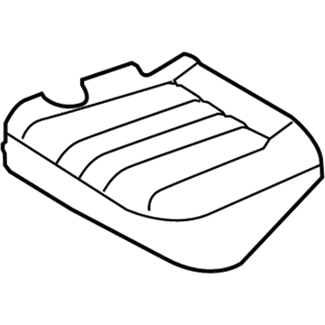 Hyundai 89160-3NDA0-WIR Rear Seat Cushion Covering, Left