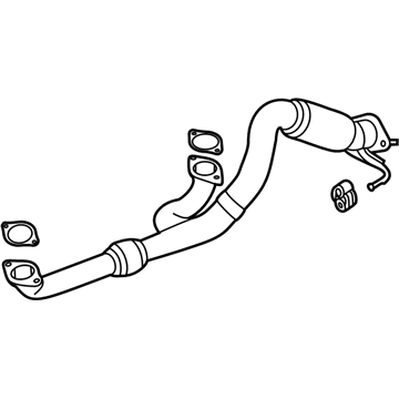 Hyundai 28610-C6100 Front Muffler Assembly