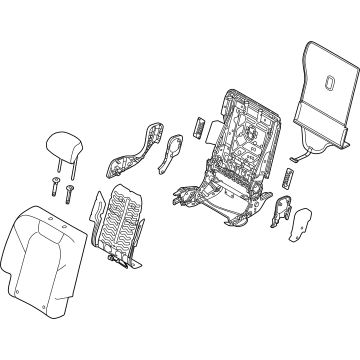 Hyundai 89400-IT030-E2F BACK ASSY-RR SEAT RH