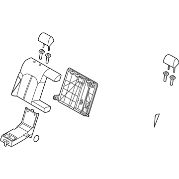 Hyundai 89400-C2KK0-X2G Back Assembly-Rear Seat RH