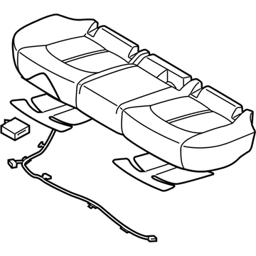 Hyundai 89100-C2KB0-XR2 Cushion Assembly-RR Seat