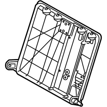 Hyundai 89410-C2000 Frame Assembly-Rear Seat Back Main