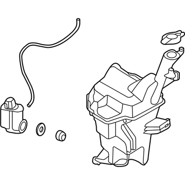 Hyundai 98610-1R000 Reservoir & Pump Assembly-Washer