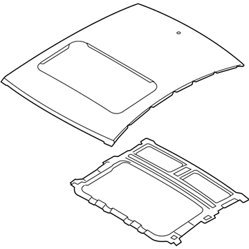 Hyundai 67120-2H030 Panel Assembly-Sunroof Reinforcement