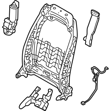 Hyundai 88310-CW530 Frame Assembly-FR Seat Back LH