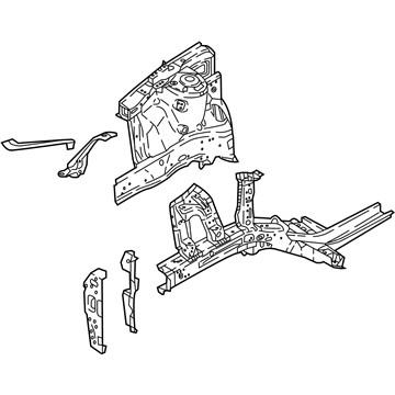 Hyundai 64600-J0000 Panel Complete-Fender Apron,RH