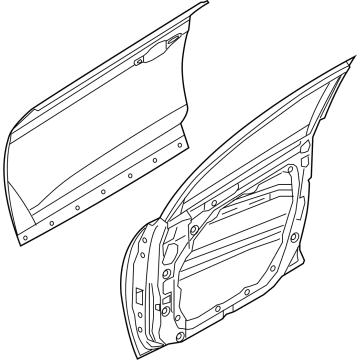 Hyundai 76003-CW000 Panel Assembly-Front Door,LH