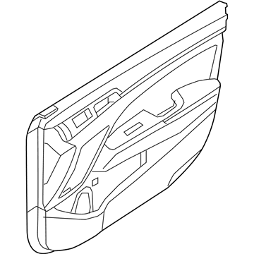 Hyundai 82305-F2FT0-UTE Panel Assembly-Front Door Trim,LH