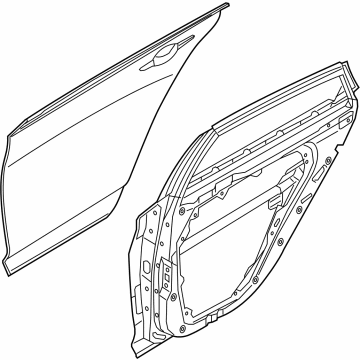 Hyundai 77004-L1010 Panel Assembly-Rear Door,RH