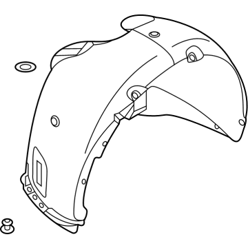 Hyundai 86812-D2500 Guard Assembly-Front Wheel,RH