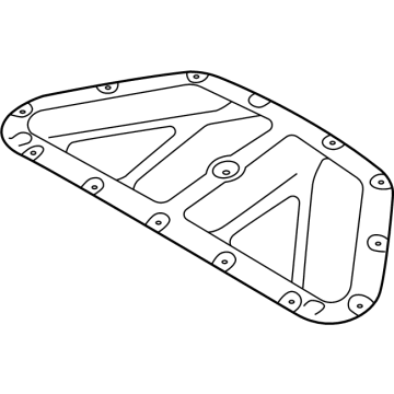 Hyundai 81125-AR000 PAD-HOOD INSULATING