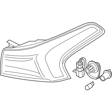 Hyundai 92402-CL100 Lamp Assembly-Rear Comb Outside,RH