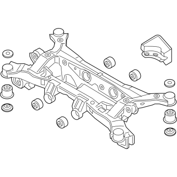 2021 Hyundai Santa Fe Rear Crossmember - 55405-P2200