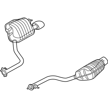 2008 Hyundai Genesis Muffler - 28700-3M520