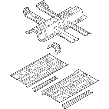 Hyundai 65100-BY000 Panel Assembly-Floor,Ctr