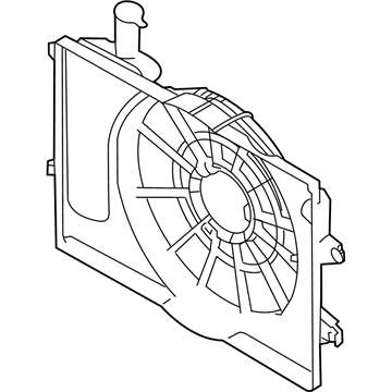 Hyundai Veloster Fan Shroud - 25350-J3140