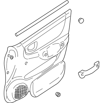 Hyundai 82301-25230-MN Panel Complete-Front Door Trim,LH