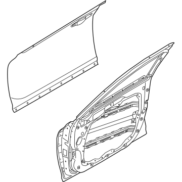 Hyundai 76004-D2000 Panel Assembly-Front Door,RH