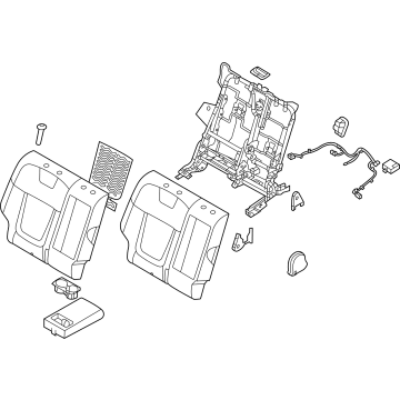 Hyundai 89400-CW020-PUC Back Assembly-RR Seat RH