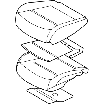 Hyundai 88100-CW520-PUA Cushion Assembly-FR Seat,LH