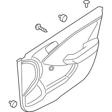 Hyundai 82302-1R010-8M Panel Complete-Front Door Trim,RH