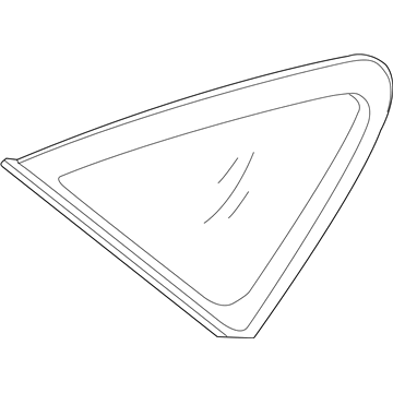 Hyundai 87820-2S010 Glass & MOULDING Assembly-Quarter