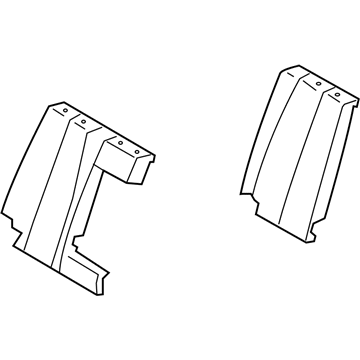 Hyundai 89360-2H551-TBS Rear Left-Hand Seat Back Covering Assembly