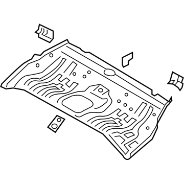 Hyundai 65510-F3000 Panel Assembly-Rear Floor Front Complete