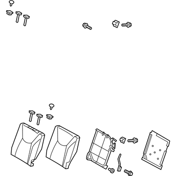Hyundai 89300-2V000-SG5 Back Assembly-Rear Seat LH