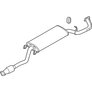 2015 Hyundai Santa Fe Sport Muffler - 28600-4Z500