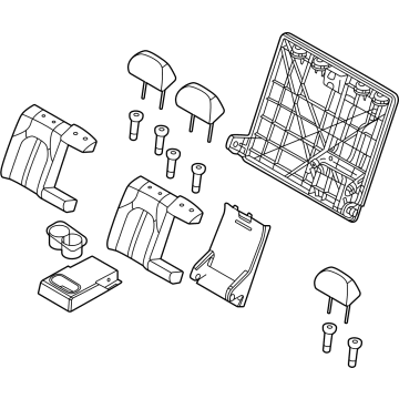 Hyundai 89400-L1500-VSV Back Assembly-RR Seat RH