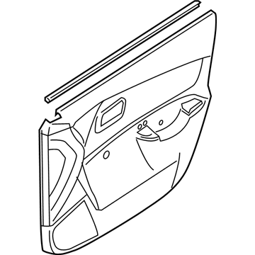 Hyundai 82303-1E322-QS Panel Complete-Front Door Trim,LH