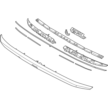 Hyundai 87328-KL000 GARNISH ASSY-TAIL GATE,LWR