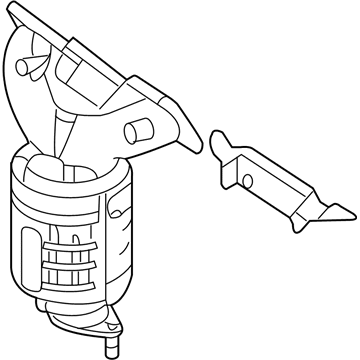 Hyundai 28510-3C380 Exhaust Manifold Catalytic Assembly, Right