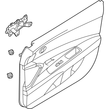 Hyundai 82308-AB000-NNB Panel Assembly-Front Door Trim,RH