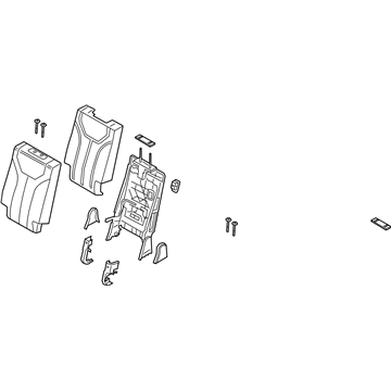 Hyundai 89A40-S8530-UBS Back Assembly-3RD Seat RH