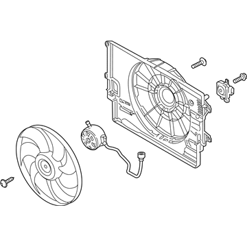 2019 Hyundai Ioniq Fan Motor - 25380-G7000