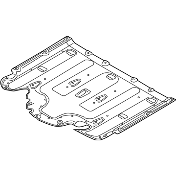 Hyundai 84135-G7000 Under Cover Assembly-Center Floor,Front O