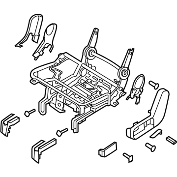 Hyundai 89130-GI000-NNB FRAME ASSY-RR SEAT CUSH,LH