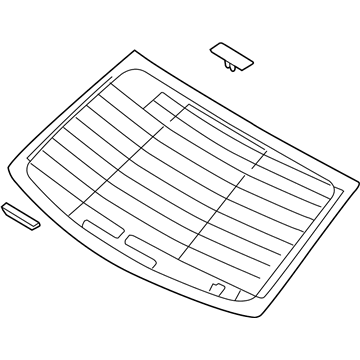 Hyundai 87110-B1020 Glass Assembly-Rear Window