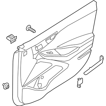 Hyundai 82307-G7070-T9Y Panel Assembly-Front Door Trim,LH