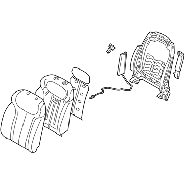 Hyundai 88400-S8200-UBR BACK ASSY-FR SEAT,RH