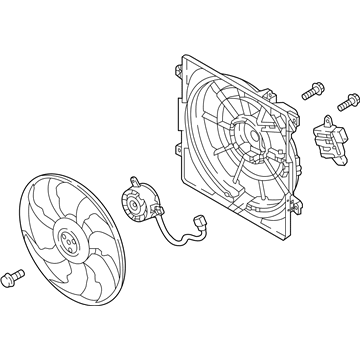 2016 Hyundai Tucson Fan Motor - 25380-D3600